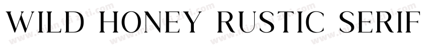 Wild Honey Rustic Serif Font字体转换